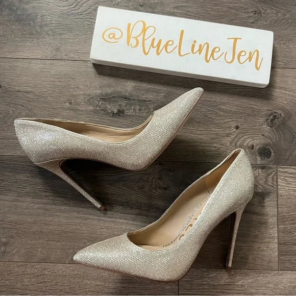 Sam Edelman Shoes Sam Edelman Danna Metallic Sparkly Stilettos